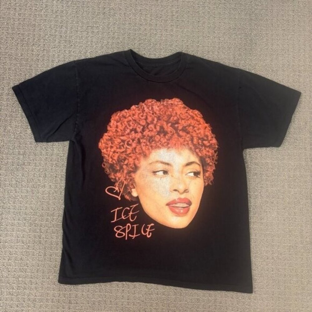 Ice Spice Big Head Tee Shirt Womens Large Graphic Print Crewneck Cotton Concert